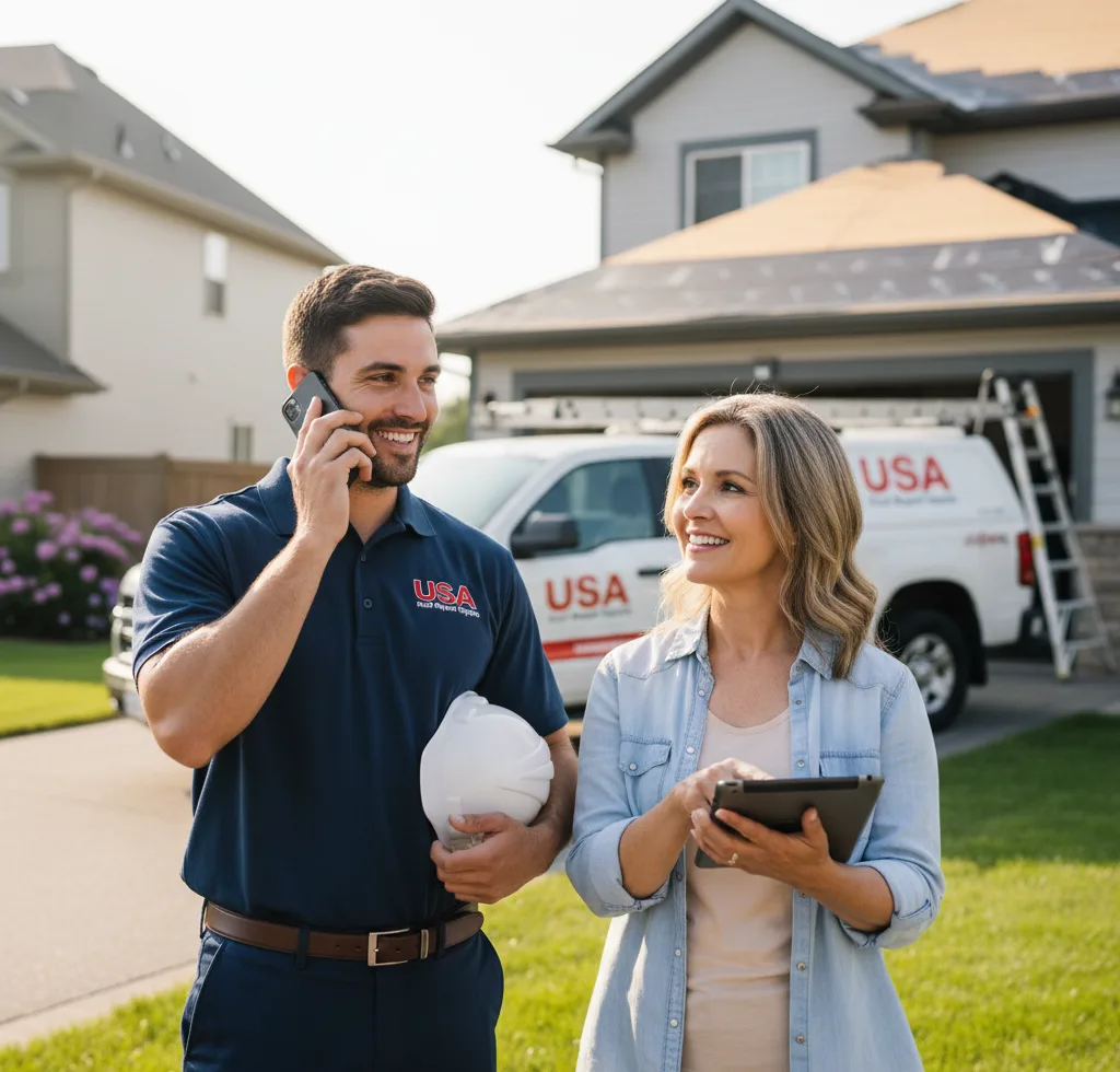 USA Roof Repair Experts customer support in Hickory Creek